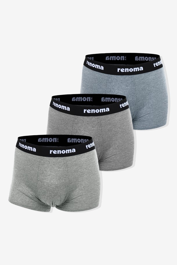 RENOMA UNDERWEAR - 언더웨어 - [레노마] 레노마 남성 멜란지 스판 드로즈 3매세트 #2_Multi_GE31H63083