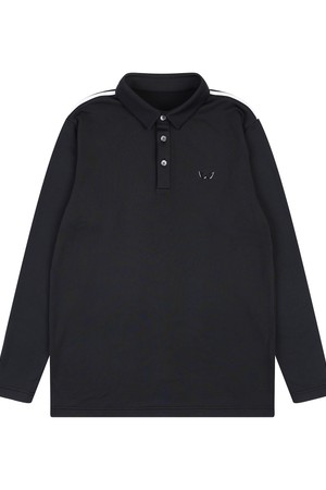 [화이트볼] 어깨 니트패치 티셔츠 BK_WB24FWMT02BK_BLACK-a