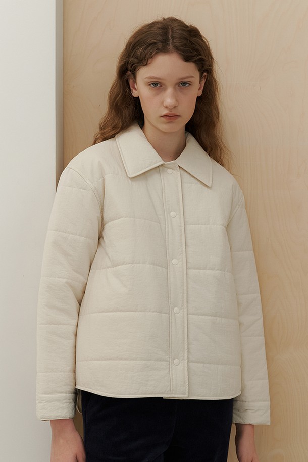 AYU - 아우터 - [23FW] recycle padding jacket-ivory