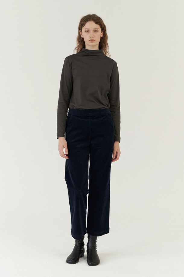 AYU - 스커트/팬츠 - [23FW] classic corduroy pants-navy