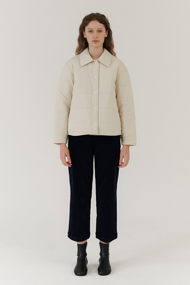 AYU - 아우터 - [23FW] recycle padding jacket-ivory