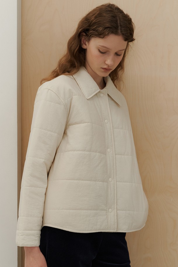 AYU - 아우터 - [23FW] recycle padding jacket-ivory