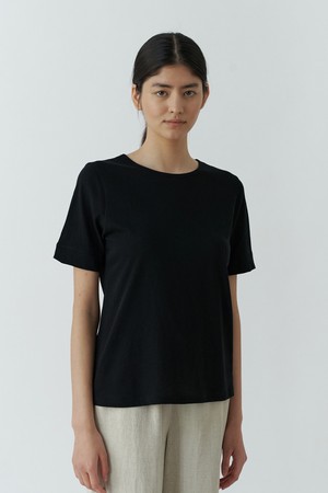 [23SS] basic cotton t-shirt – black