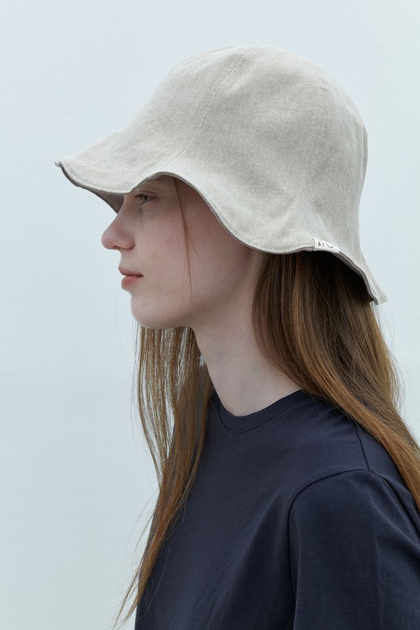 AYU - 모자 - [24SS] cotton reversible hat-vintage pink & beige