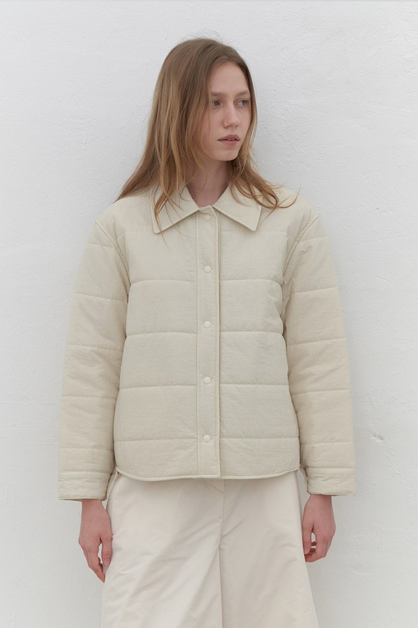 AYU - 자켓 - [24FW] recycle padding jacket-ivory