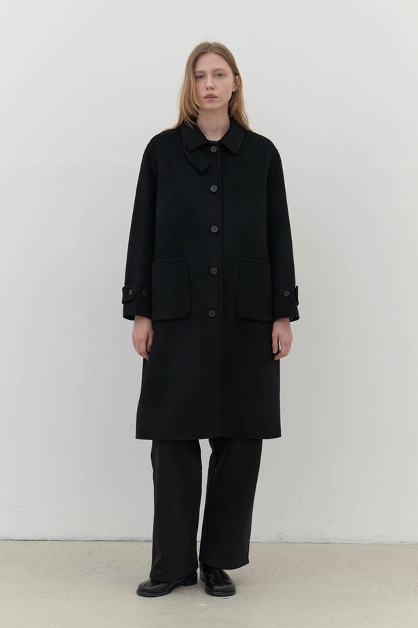 AYU - 코트 - [24FW] handmade wool coat-black