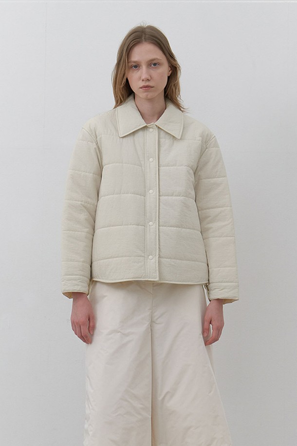 AYU - 자켓 - [24FW] recycle padding jacket-ivory