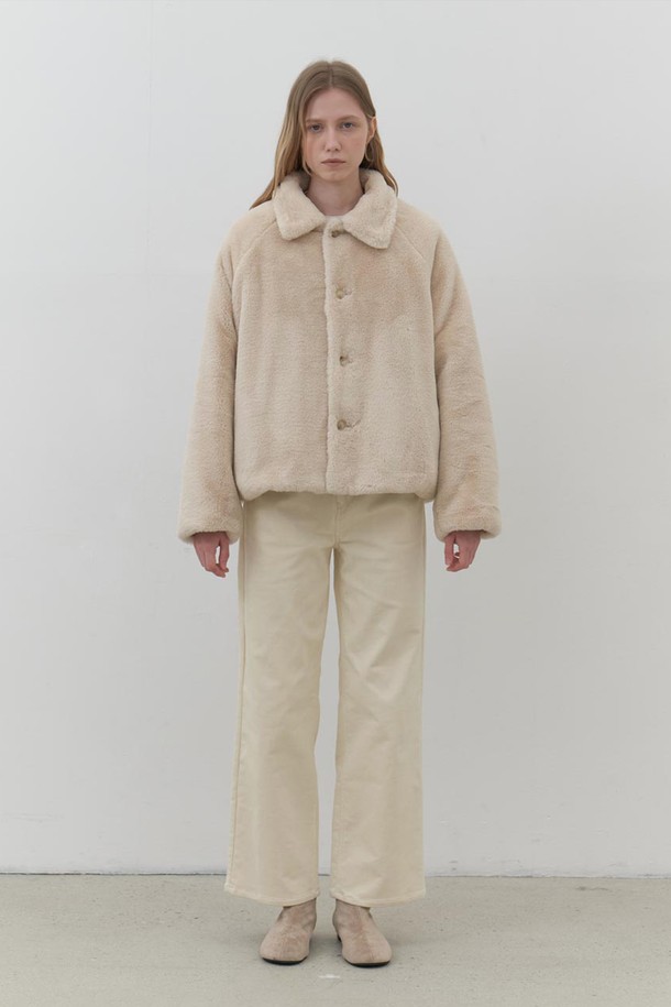 AYU - 자켓 - [24FW] eco fur reversible jacket-beige