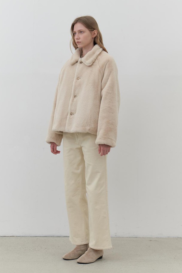 AYU - 자켓 - [24FW] eco fur reversible jacket-beige