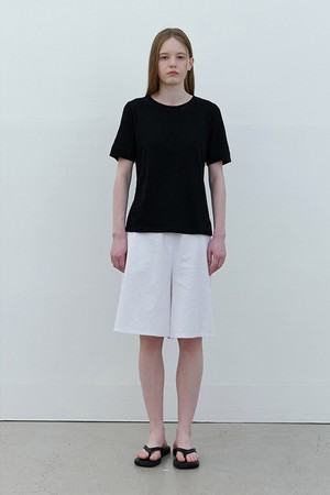 [24SS] basic cotton t-shirt – black