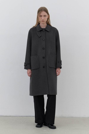 [24FW] handmade wool coat-charcoal