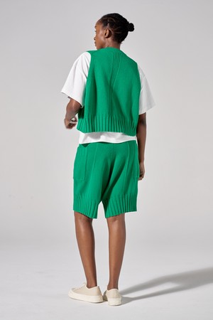 RIB SHORT PANTS (GREEN)