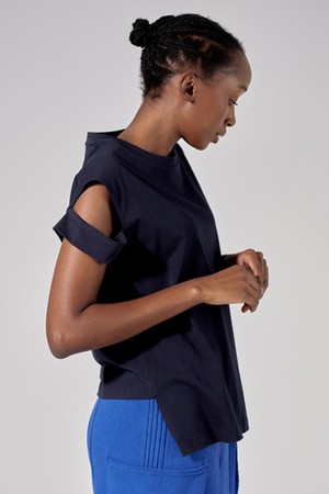 SHOULDER OPEN TOP (NAVY)