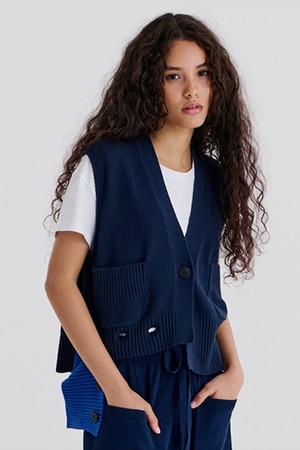 RIB OPEN VEST 2 (NAVY)