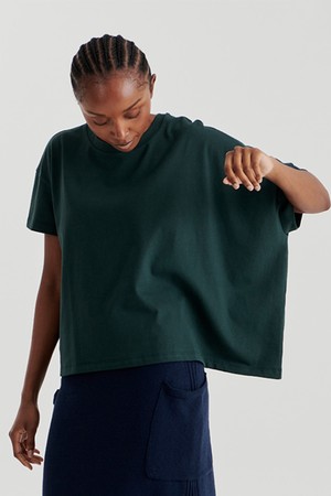 UNBALANCE SLEEVE TOP 2 (DEEP GREEN)