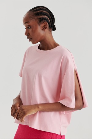 SLEEVE OPEN TOP (L/PINK)