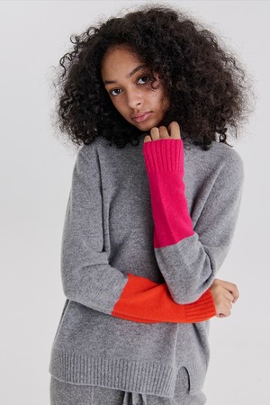 RIB COLOR PULLOVER 2 (GREY)