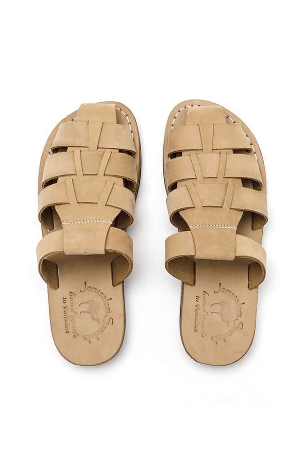 Jerusalem sandals - 샌들/슬리퍼 - 공식정품 [예루살렘 샌들 공용] NO.1063 MICHAEL SLIDE_YELLOW_NUBUCK