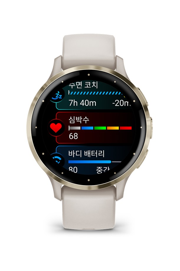 GARMIN - 기타소품 - 가민 베뉴3S 아이보리 피트니스 GPS 스마트워치