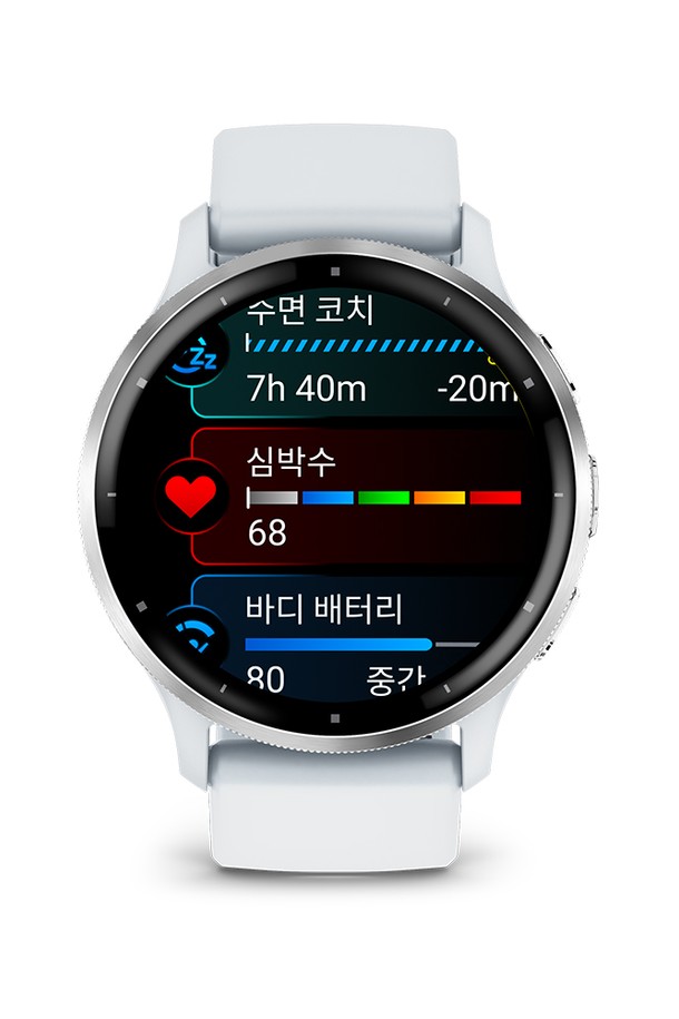 GARMIN - 기타소품 - 가민 베뉴3 화이트스톤 피트니스 GPS 스마트워치