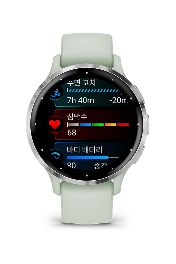 GARMIN - 기타소품 - 가민 베뉴3S 세이지그레이 피트니스 GPS 스마트워치