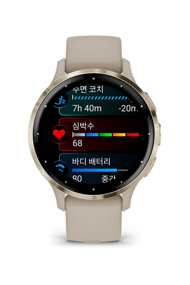 GARMIN - 기타소품 - 가민 베뉴3S 프렌치그레이 피트니스 GPS 스마트워치