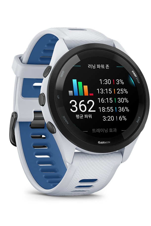 GARMIN - 기타소품 - 가민 포러너 265 뮤직 GPS 스마트워치 화이트스톤