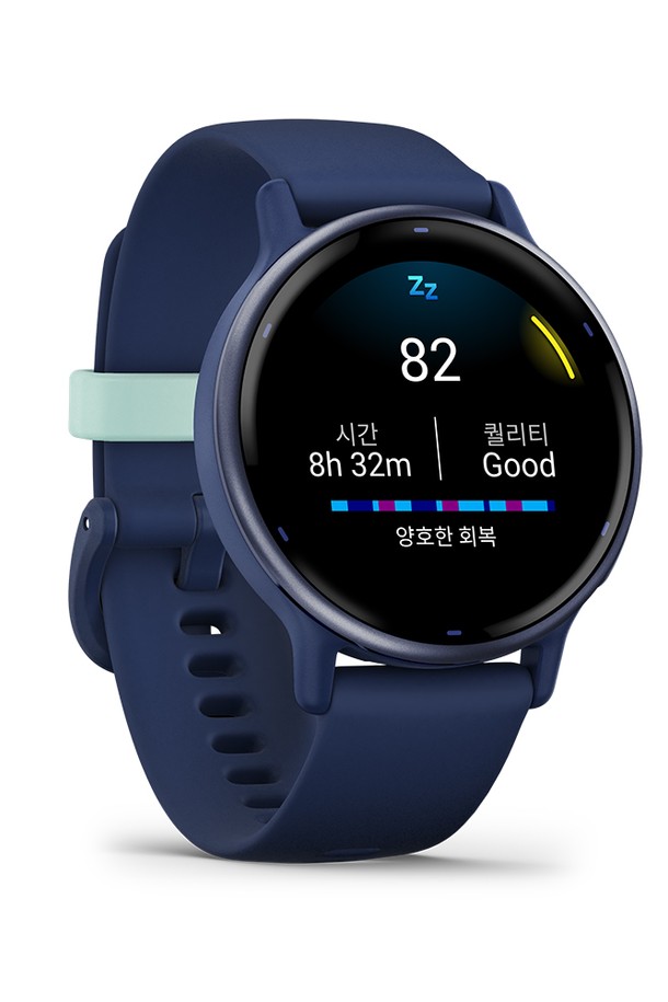 GARMIN - 기타소품 - 가민 비보엑티브5 블루 피트니스 GPS 스마트워치