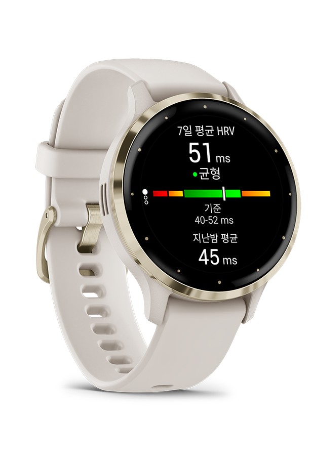 GARMIN - 기타소품 - 가민 베뉴3S 아이보리 피트니스 GPS 스마트워치