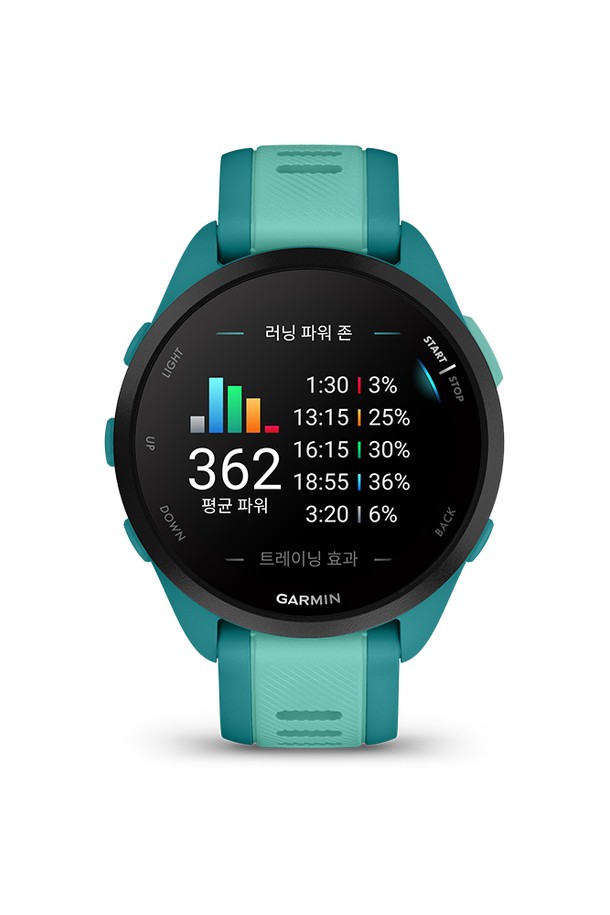 GARMIN - 기타소품 - 가민 포러너 165 뮤직 터코이즈 아쿠아 GPS 스마트워치