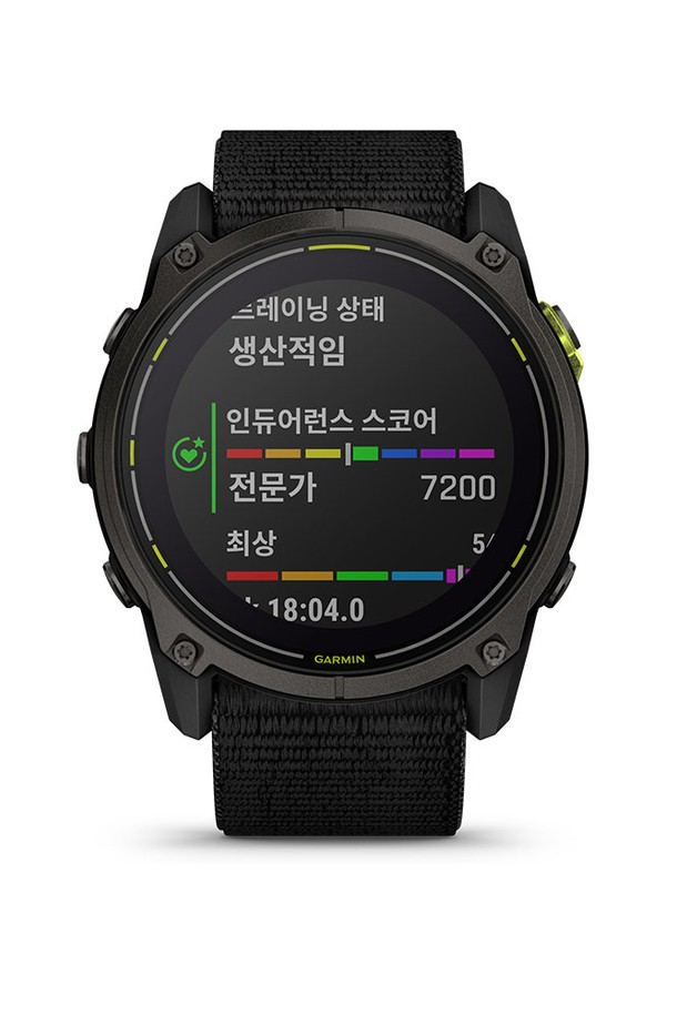 GARMIN - 기타소품 - 가민 엔듀로3 카본그레이 티타늄 나일론 밴드 GPS 스마트워치