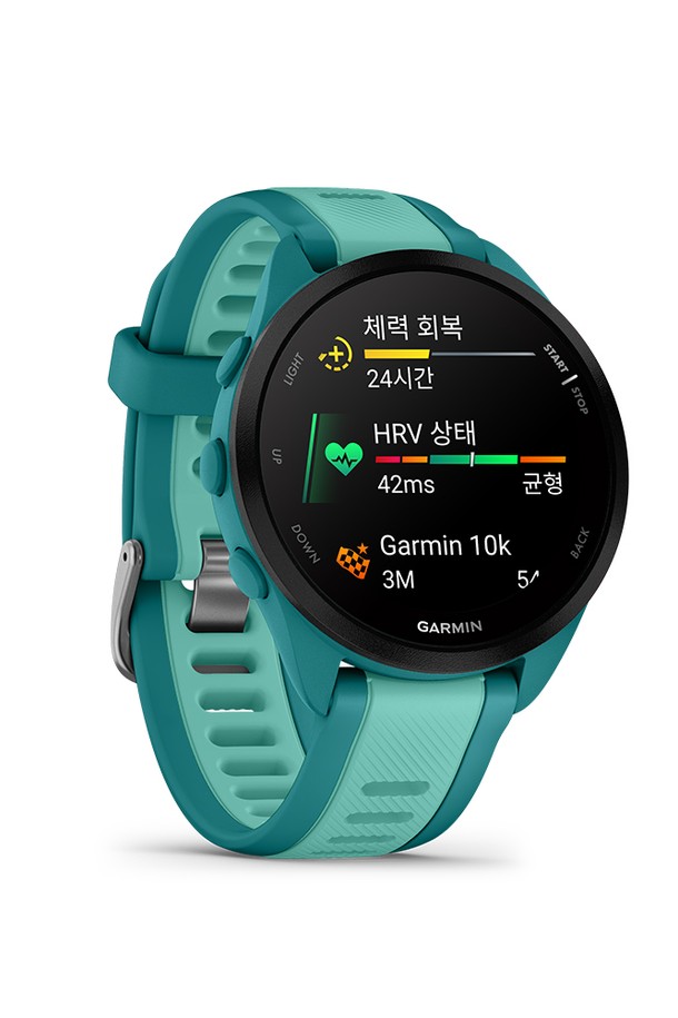 GARMIN - 기타소품 - 가민 포러너 165 뮤직 터코이즈 아쿠아 GPS 스마트워치