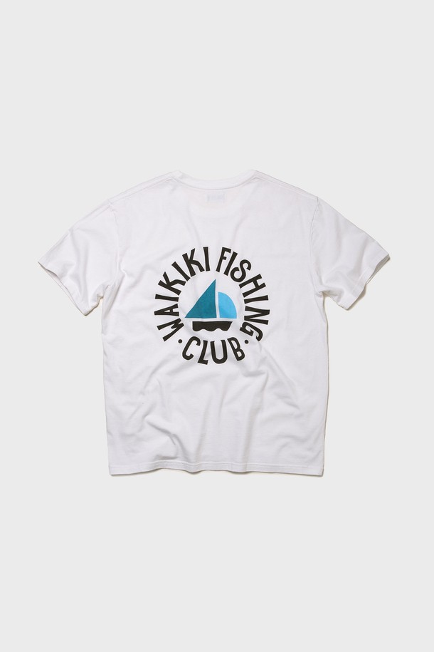 BIG WAVE - 반팔티셔츠 - [BIG WAVE] WAIKIKI FISHING CLUB POCKET TEE