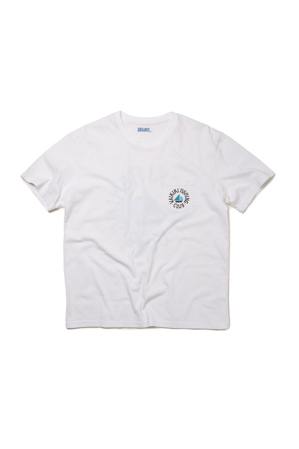 BIG WAVE - 반팔티셔츠 - [BIG WAVE] WAIKIKI FISHING CLUB POCKET TEE