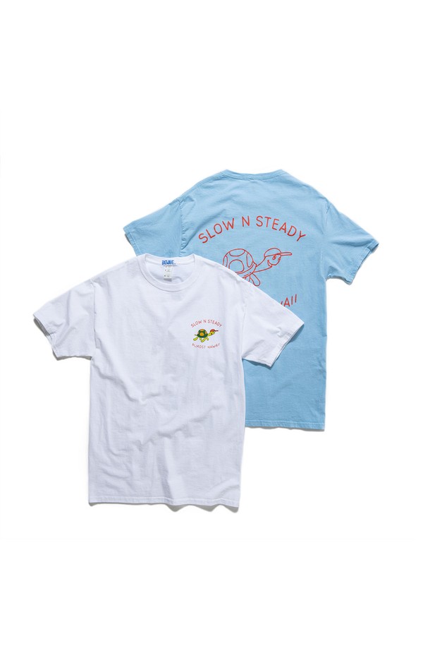 BIG WAVE - 반팔티셔츠 - [BIG WAVE] Slow N Steady Tee