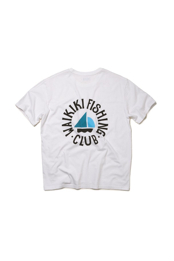 BIG WAVE - 반팔티셔츠 - [BIG WAVE] WAIKIKI FISHING CLUB POCKET TEE