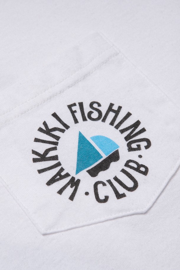 BIG WAVE - 반팔티셔츠 - [BIG WAVE] WAIKIKI FISHING CLUB POCKET TEE