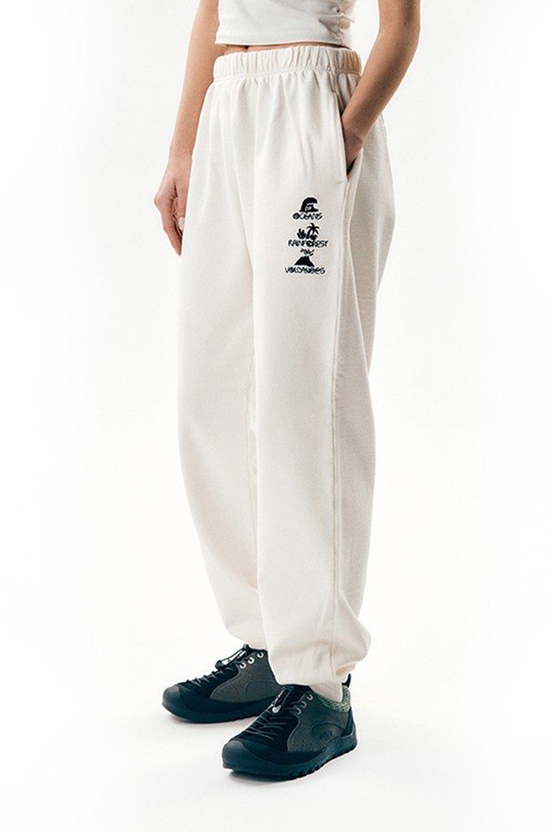 BIG WAVE - 롱/미디팬츠 - [BIG WAVE] O.R.V SWEATPANTS WOMEN'S (MARSHMALLOW / ENGLISH LAVENDAR)