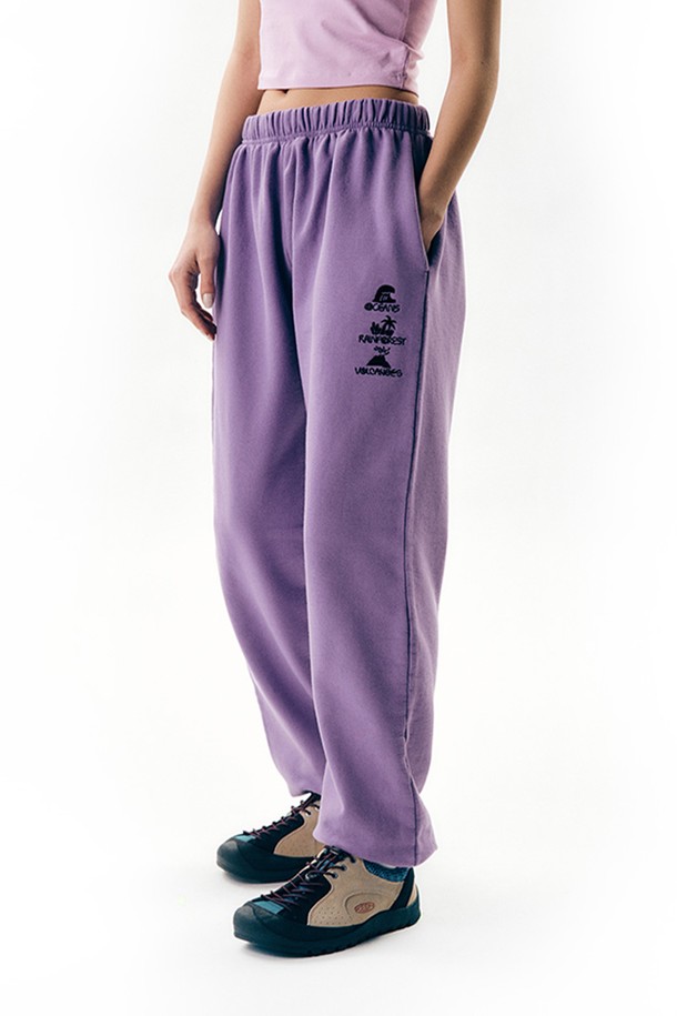 BIG WAVE - 롱/미디팬츠 - [BIG WAVE] O.R.V SWEATPANTS WOMEN'S (MARSHMALLOW / ENGLISH LAVENDAR)