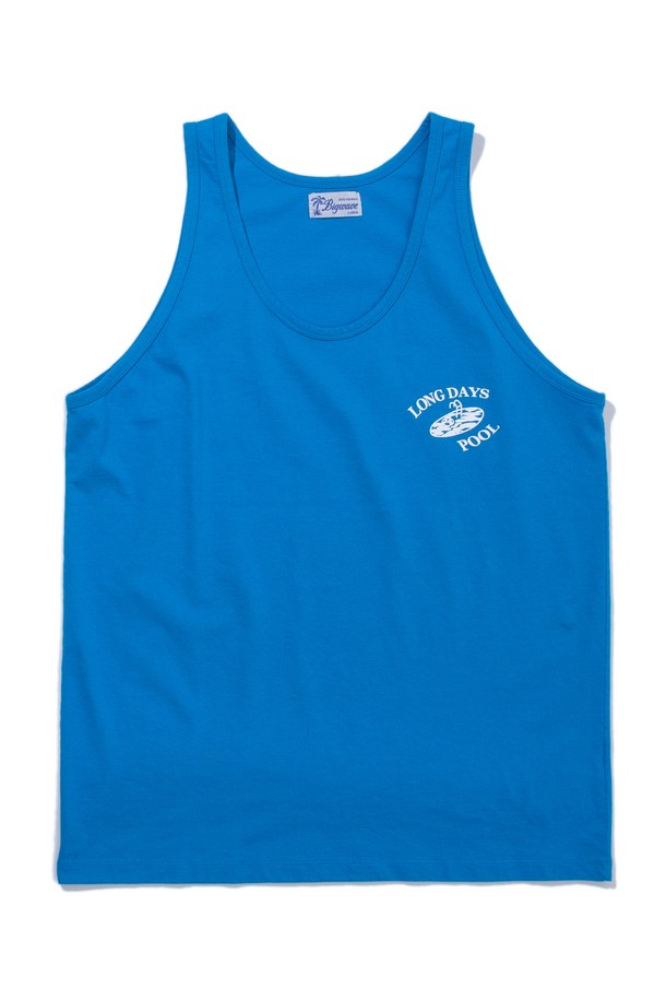 BIG WAVE - 반팔티셔츠 - [BIG WAVE]  LONG DAYS POOL SLEEVELESS (MALIBU BLUE / MAGNET)