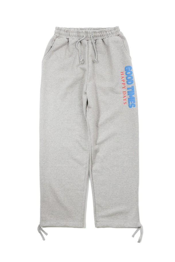 BIG WAVE - 조거/스웨트팬츠 - [BIG WAVE] GOOD TIMES SWEATPANTS (8% MELANGE)