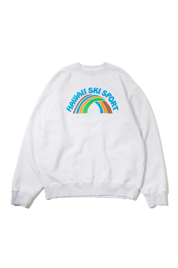 BIG WAVE - 스웻셔츠 - [BIG WAVE] HAWAII SKI SPORT SWEATSHIRT (1% MELANGE)