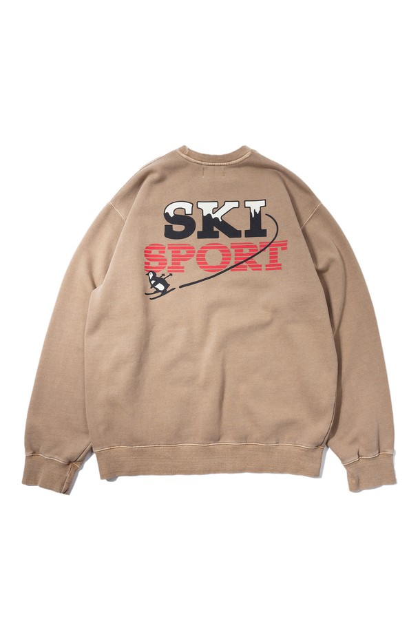 BIG WAVE - 스웻셔츠 - [BIG WAVE] SKI SPORT SWEATSHIRT (HARVEST GOLD)