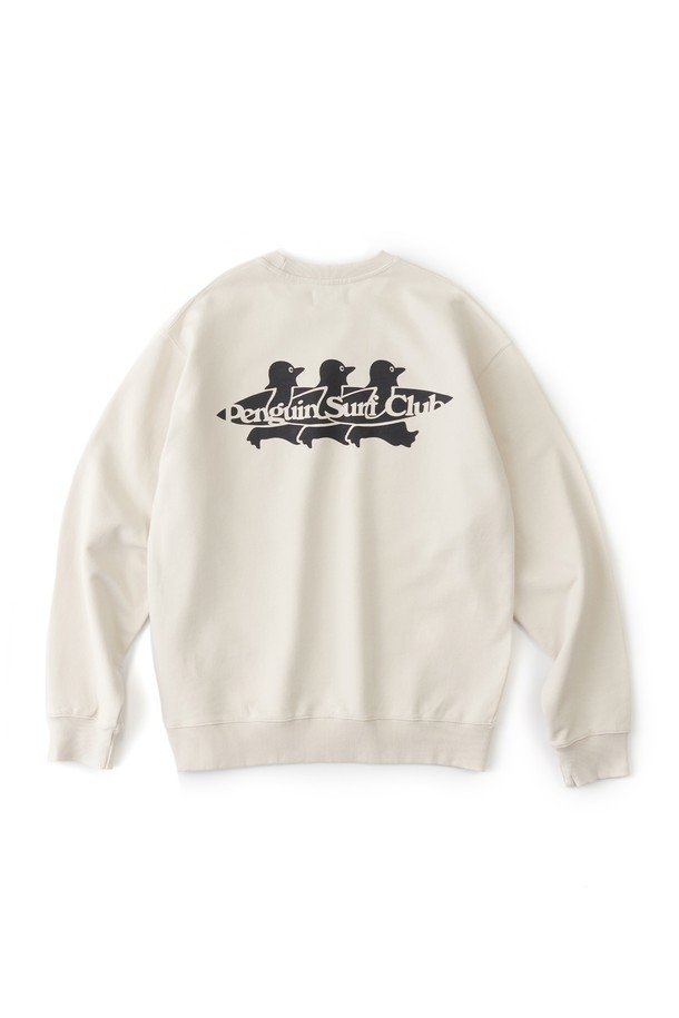 BIG WAVE - 스웨트셔츠 - [BIG WAVE] PENGUIN SURF CLUB SWEATSHIRT (2 COLORS)