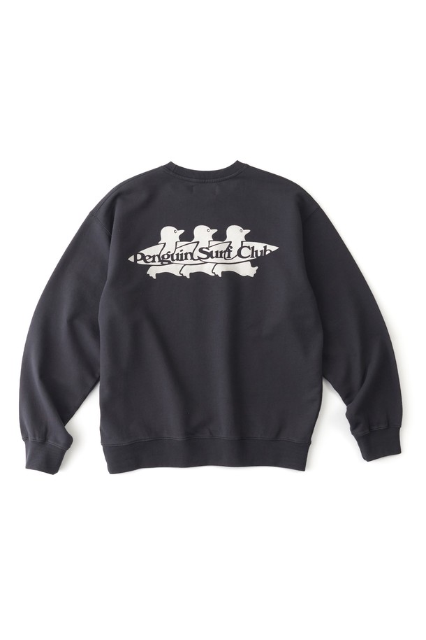 BIG WAVE - 스웨트셔츠 - [BIG WAVE] PENGUIN SURF CLUB SWEATSHIRT (2 COLORS)