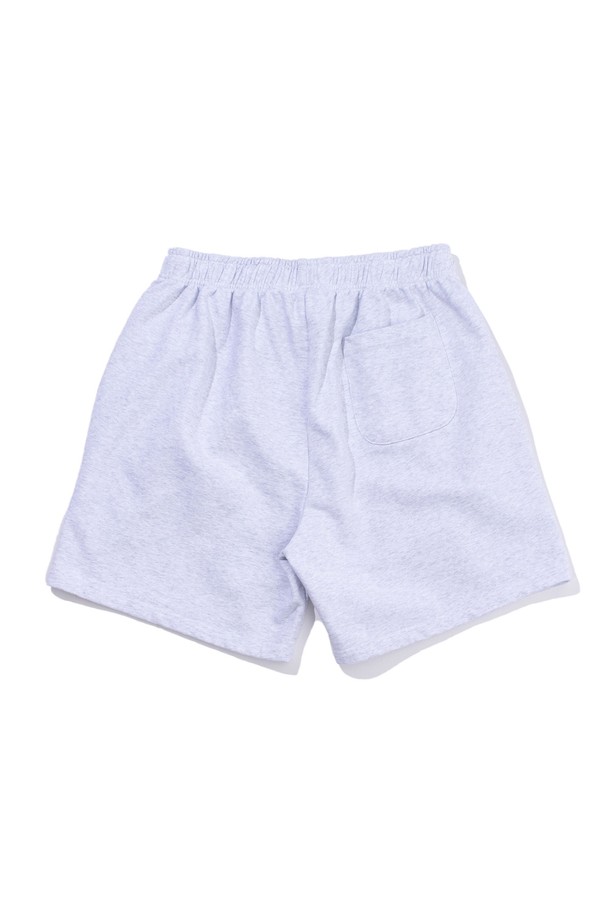 BIG WAVE - 하프팬츠 - [BIG WAVE] BLUE HAWAII SWEATSHORTS (1% MELANGE / BLUE ICE)