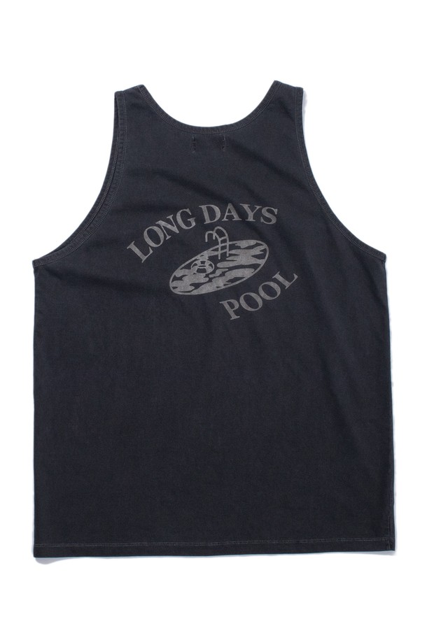 BIG WAVE - 반팔티셔츠 - [BIG WAVE]  LONG DAYS POOL SLEEVELESS (MALIBU BLUE / MAGNET)