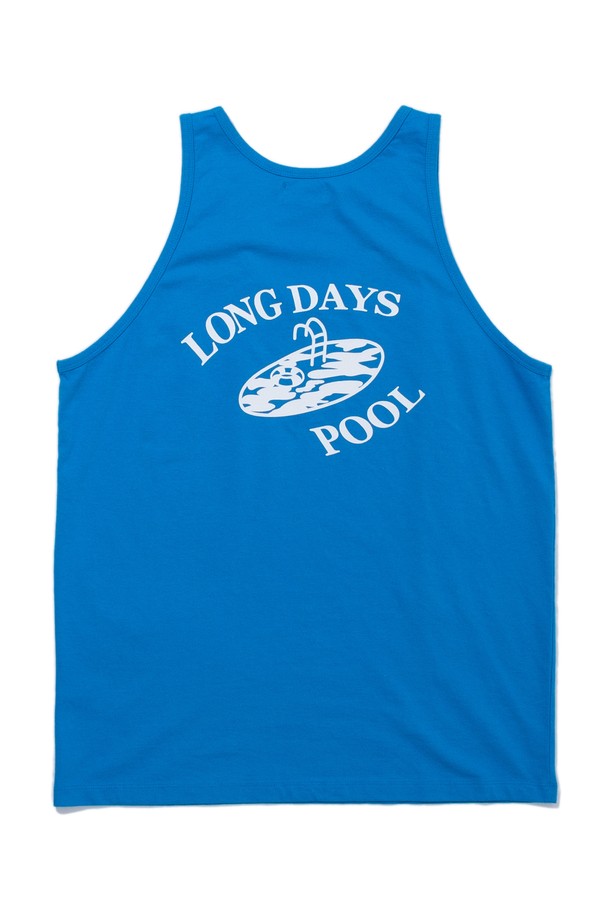 BIG WAVE - 반팔티셔츠 - [BIG WAVE]  LONG DAYS POOL SLEEVELESS (MALIBU BLUE / MAGNET)