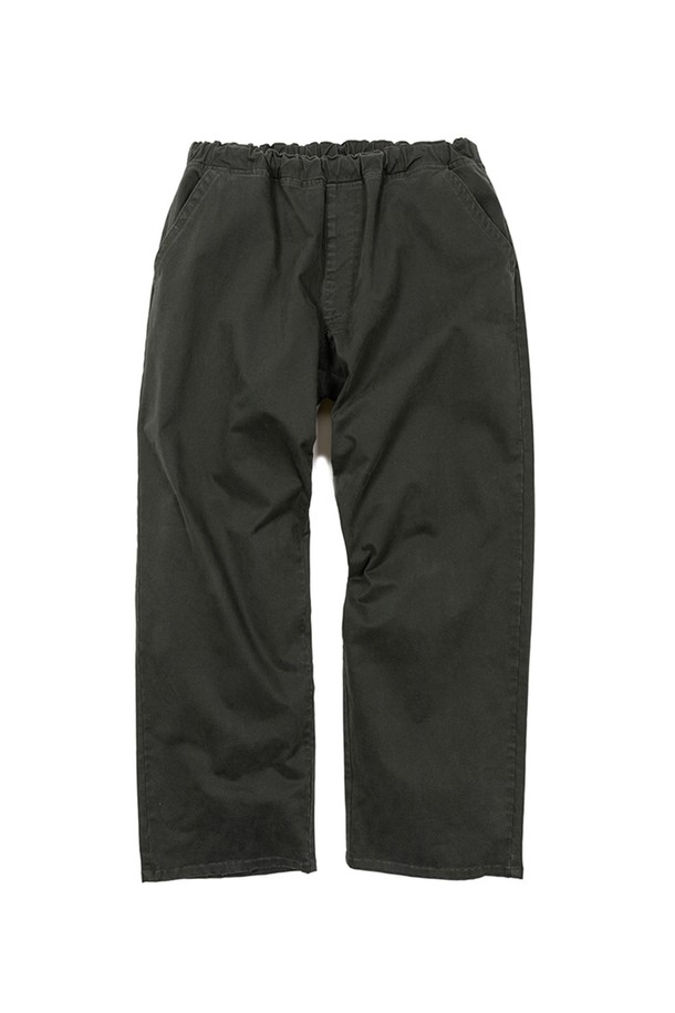 BIG WAVE - 롱/미디팬츠 - [BIG WAVE] EVERY WEAR PANTS COTTON TWILL (TIRAMISU / SEA MOSS)