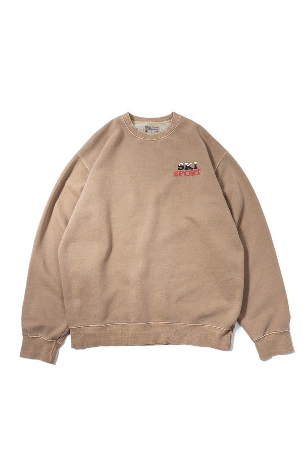 BIG WAVE - 스웻셔츠 - [BIG WAVE] SKI SPORT SWEATSHIRT (HARVEST GOLD)